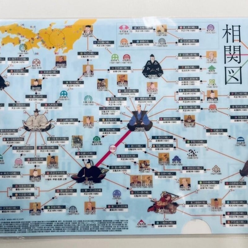 戦国相関図 クリアファイル | 福知山観光協会ECショップ