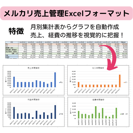 メルカリ売上管理Excelフォーマット完全版