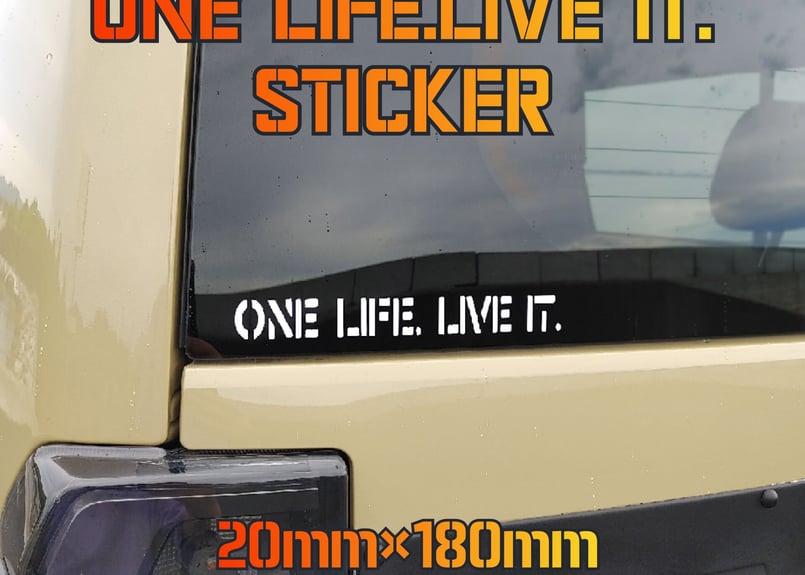 ONE LIFE.LIVE IT カッティング ステッカー デカール | STKGANGMADE