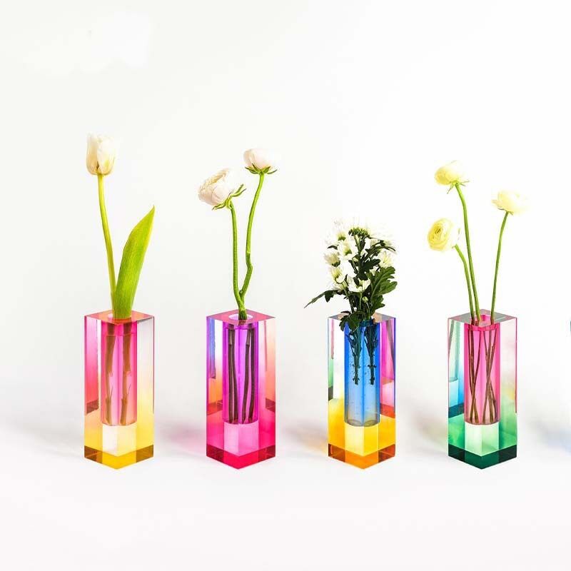一輪差し マット花瓶 アクリル花瓶 試験管花瓶 Flower Vase123 | SHU333