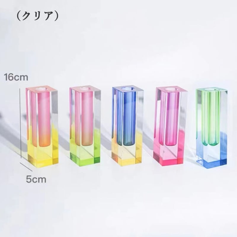 一輪差し マット花瓶 アクリル花瓶 試験管花瓶 Flower Vase123 | SHU333