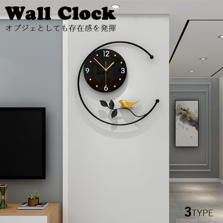 北欧 ヨーロピアンスタイル 壁掛け 時計 モダン インテリア雑貨 ウォールクロック ラグジュアリー clock008