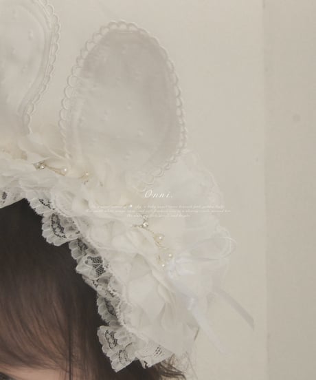 fluffy rabbit headdress