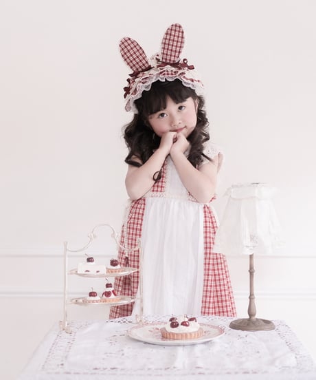 plaid rabbit headdress
