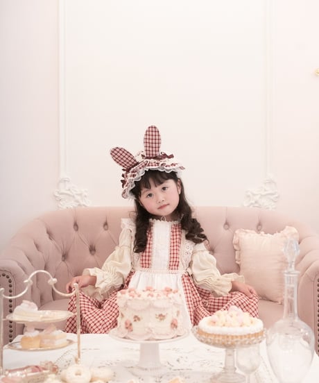 plaid rabbit headdress