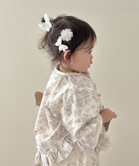 butterfly&flower hair clip set