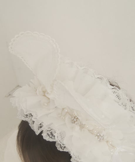 fluffy rabbit headdress