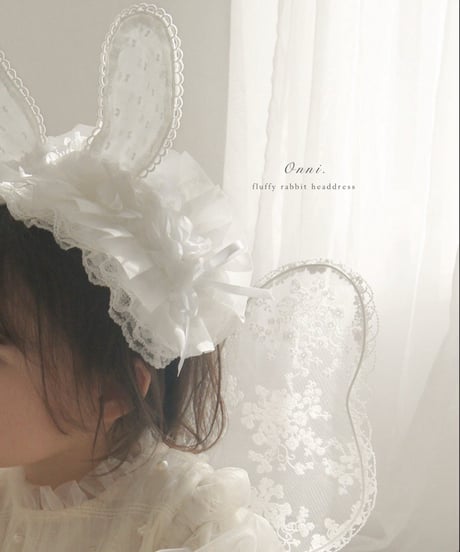 fluffy rabbit headdress