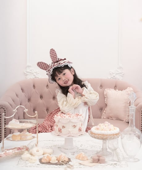 plaid rabbit headdress