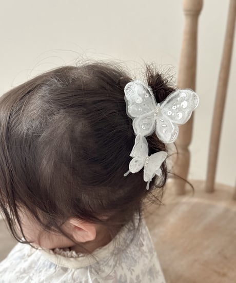 butterfly&flower hair clip set