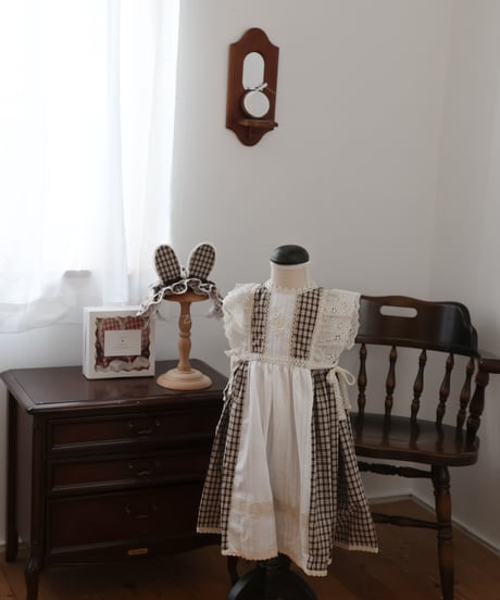 plaid rabbit headdress