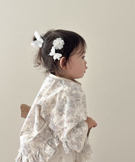 butterfly&flower hair clip set