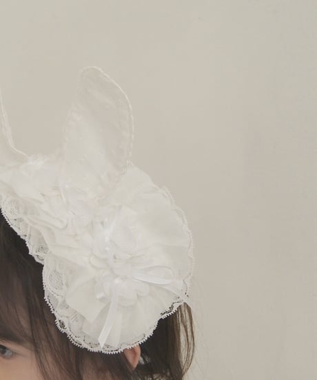 fluffy rabbit headdress