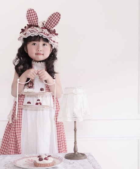 plaid rabbit headdress