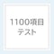 1100項目テスト