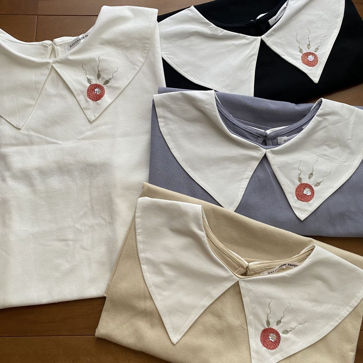 おまとめ売却済　ディナー用Tシャツ  ビーズ刺繍付き　イタリー製 trim_ofnls_item36fa78484e1011e