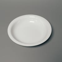 1616 / arita japan, CMA Oval Flat  220 White, W220×D190×H19mm
