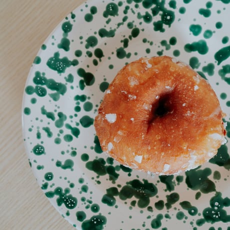 皿 / Fratelli Coli - assiett spruzzi verde
