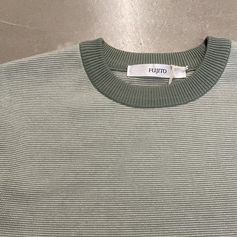 FUJITO Border L/S Knit T-Shirt | niban STORE