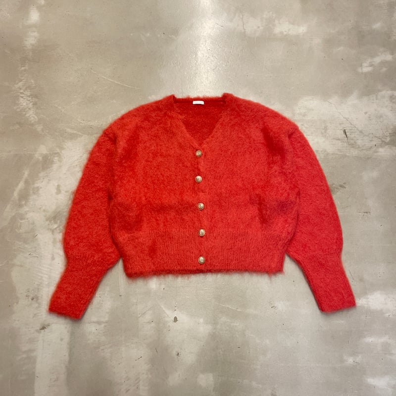 comm.arch Hand Framed Mohair Cardigan | niban S
