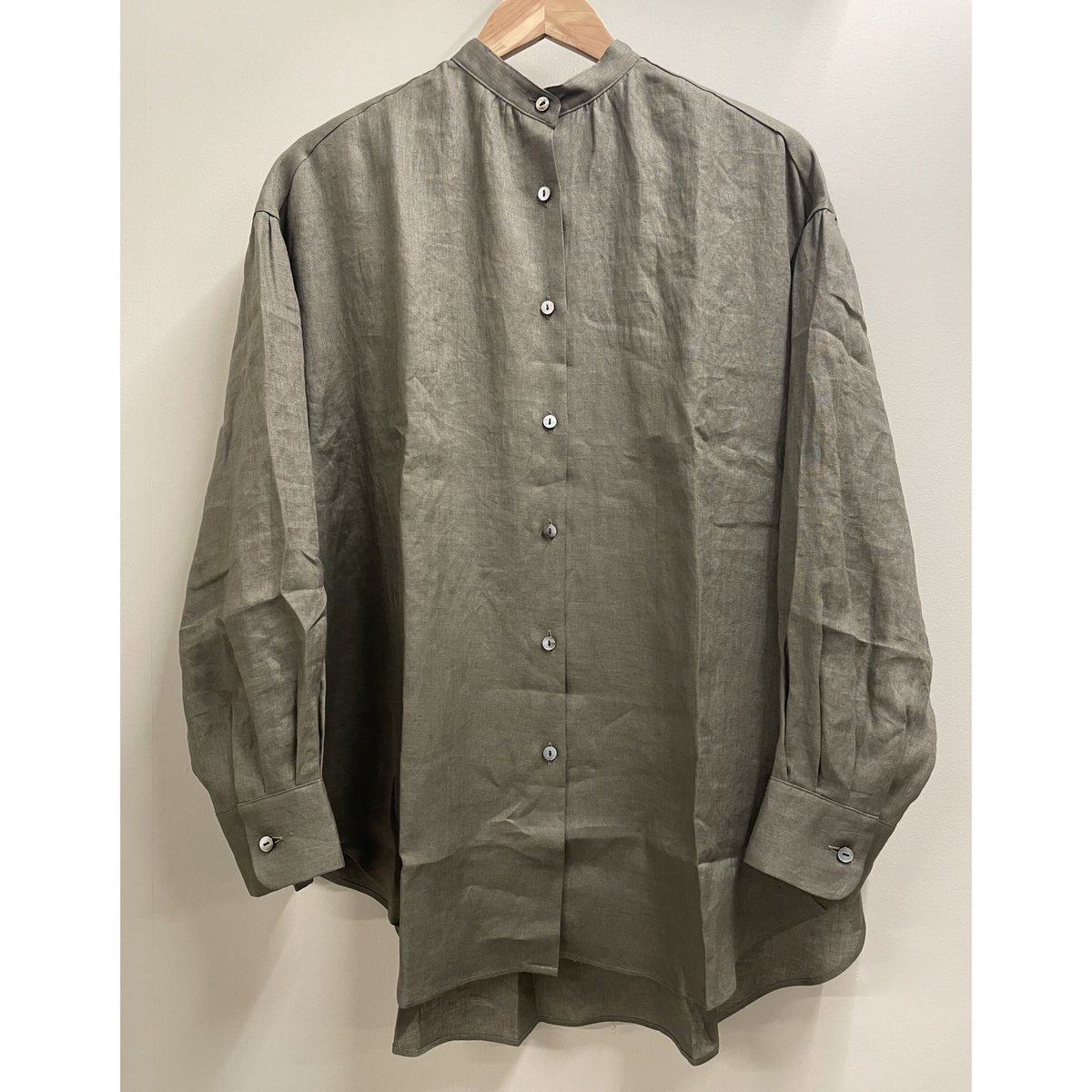 comm.arch French Linen Ballon Shirt | niban STORE