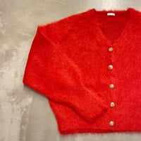 comm.arch Hand Framed Mohair Cardigan