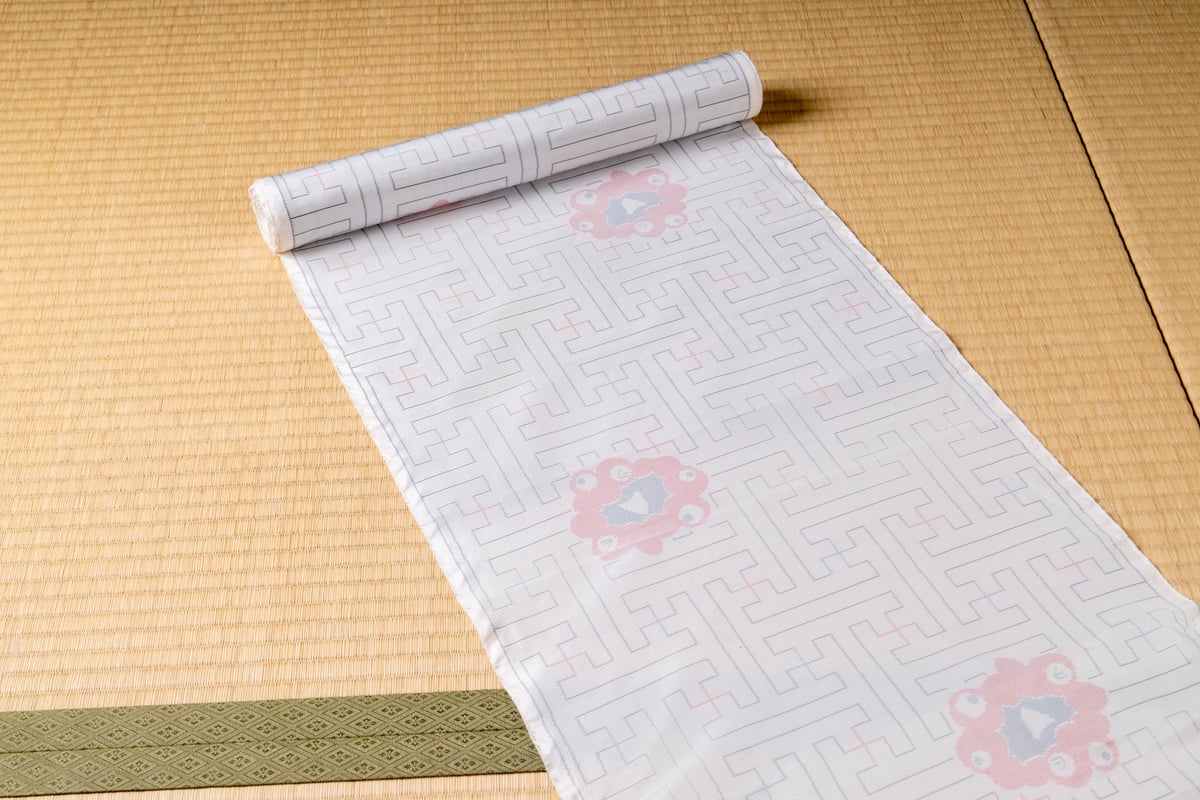 大島紬 秋名バラ×ミャクミャク（大阪・関西万博公式ライセンス商品