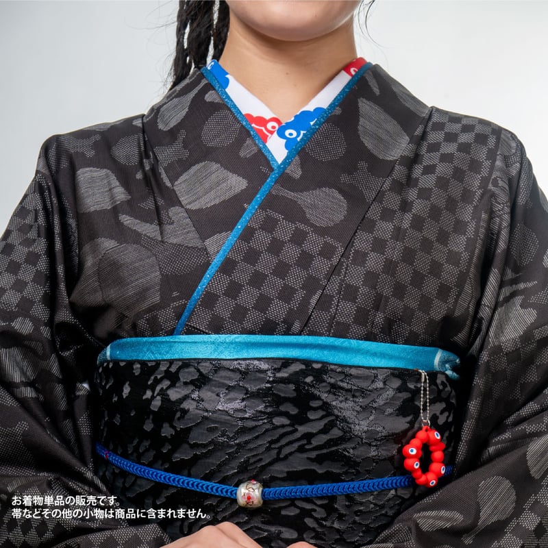 大島紬 市松模様×いのちの循環（大阪・関西万博公式ライセンス商品