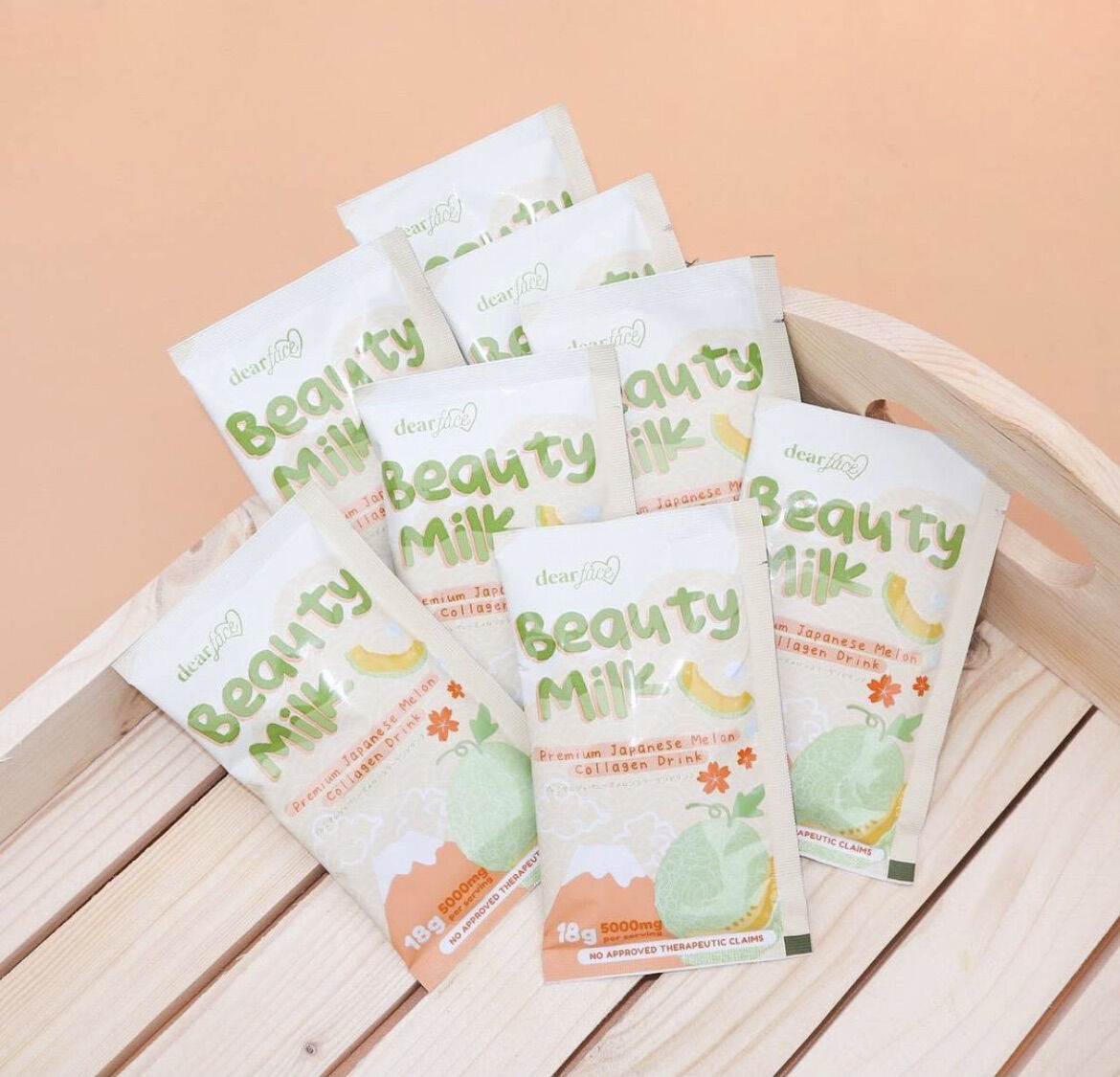 DEAR FACE Beauty Milk Melon ビューティーミルク x5-