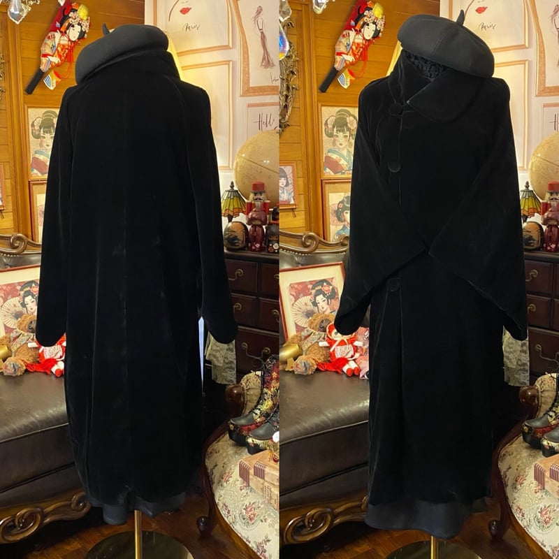 ベロア和装コートコーデセット｜和洋折衷クラシカル5点セット｜深みと