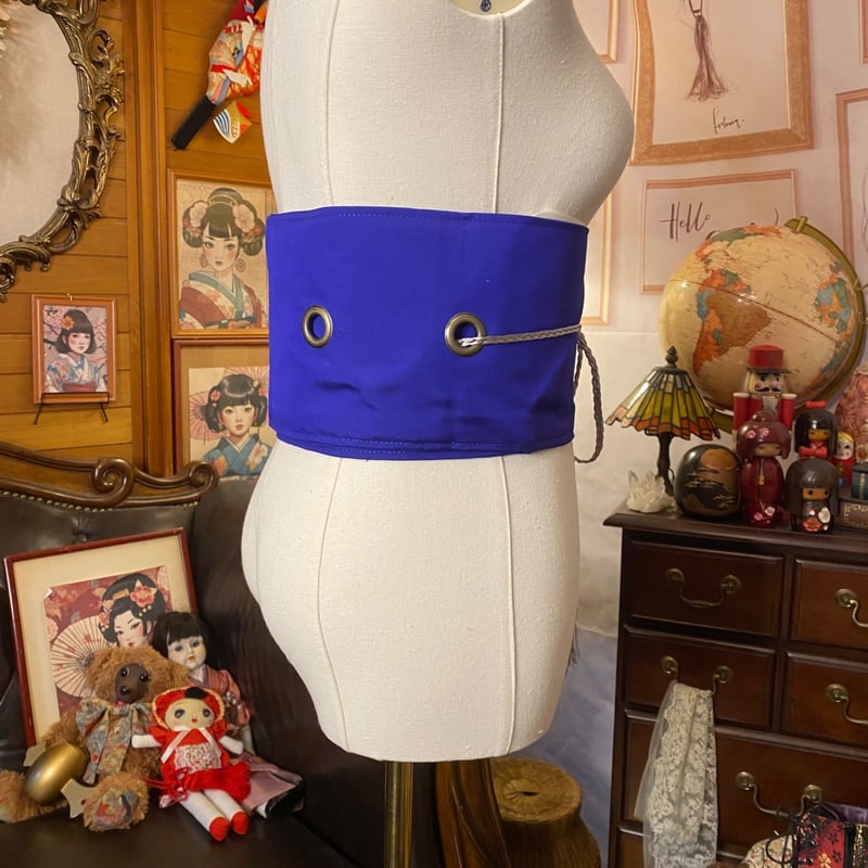 名古屋帯 リメイク サッシュベルト 飾り帯 和洋折衷 ハンドメイド