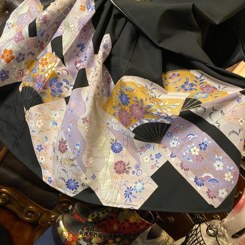 和洋折衷 黒留袖 着物 ミニ丈ワンピース ドレス 2部式作り帯 和 和洋折衷 黒留袖 着物 ミニ丈ワンピース ドレス 2部式作り帯 和