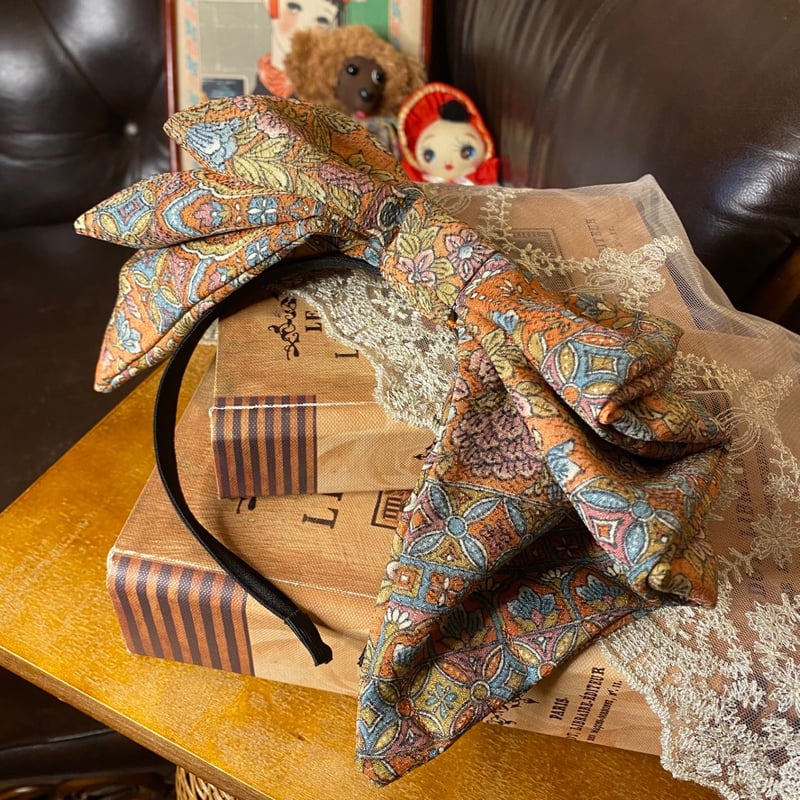 着物リメイク ハンドメイド ハイカラおりぼん カチューム