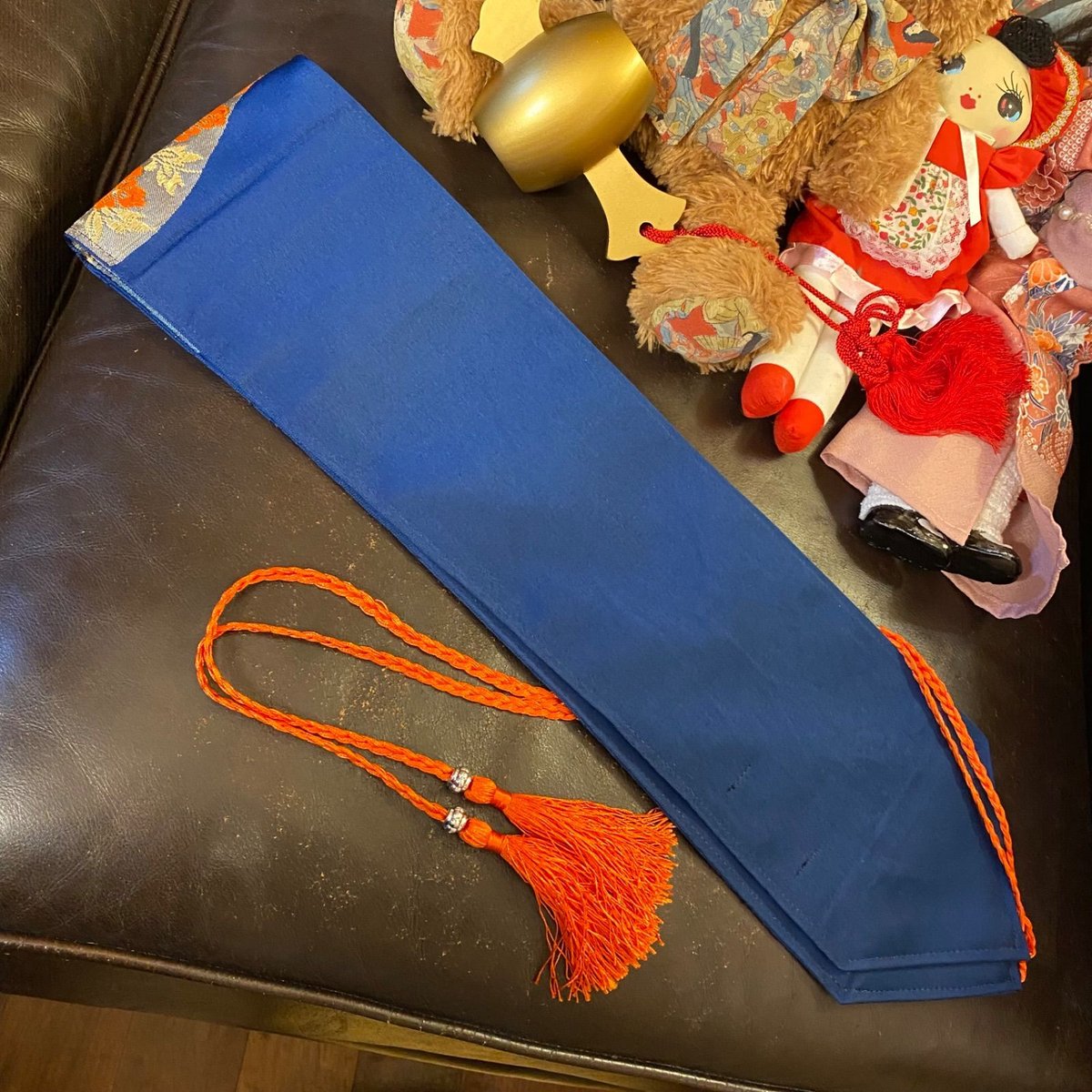 名古屋帯 リメイク サッシュベルト 飾り帯 和洋折衷 ハンドメイド