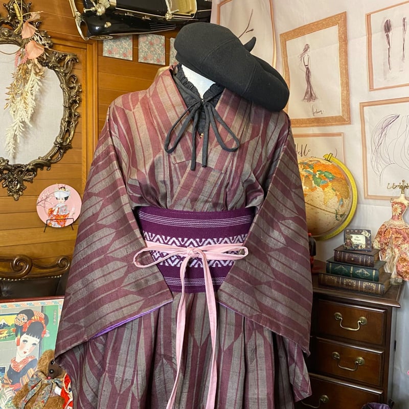 未着用！単衣＊墨絵風＊手描き＊落款付き＊絵羽＊高級＊訪問着＊１５５ｃｍ＊裄６７ 未着用！単衣＊墨絵風＊手描き＊落款付き＊絵羽＊