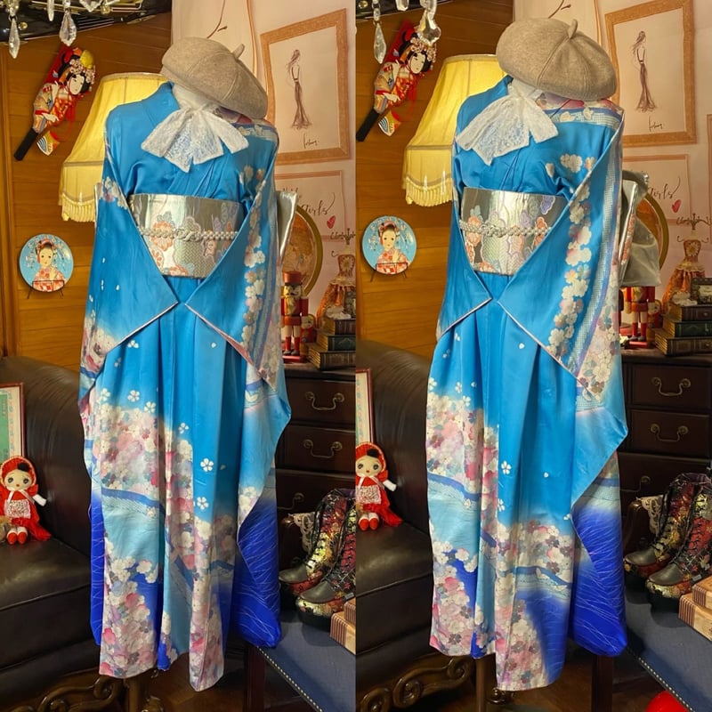 浴衣リメイク 絞り2b セットアップ 浴衣リメイクの通販 | iichi 日々の 浴衣リメイク 絞り2b セットアップ 浴衣リメイクの通販 | iichi 日々の