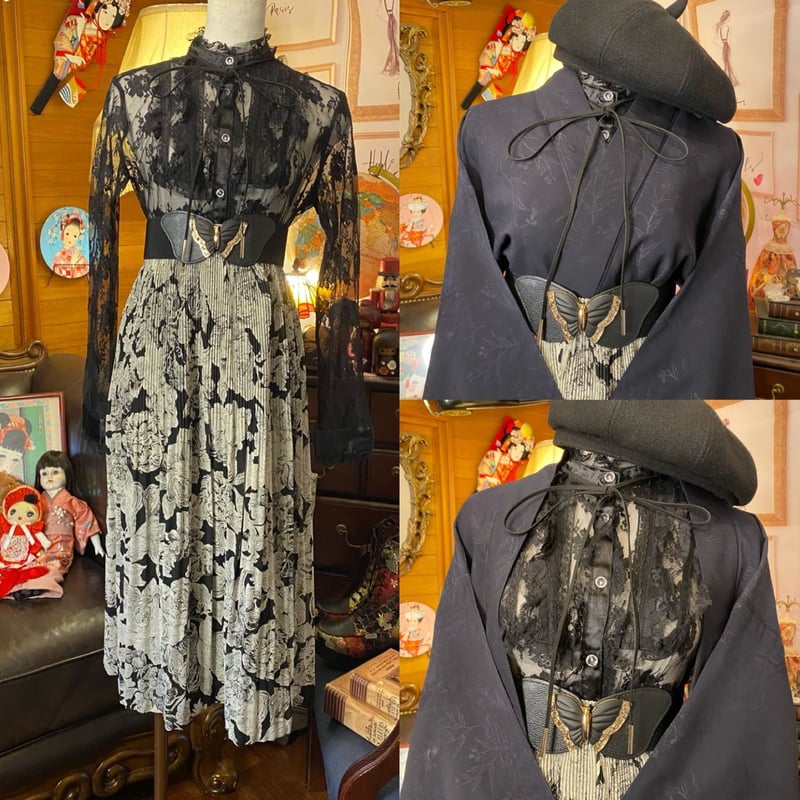 羽織 黒 黒っぽい 鬼滅 コスプレ 和洋折衷コーデ 家紋 レトロ アンティーク リメイク 売買されたオークション情報 落札价格 【au  payマーケット】の商品情報をアーカイブ公開