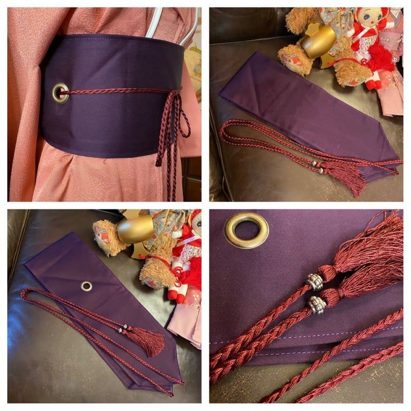 着物 ワンピース ドレス ガウン 羽織り ハンドメイド リメイク 帯  