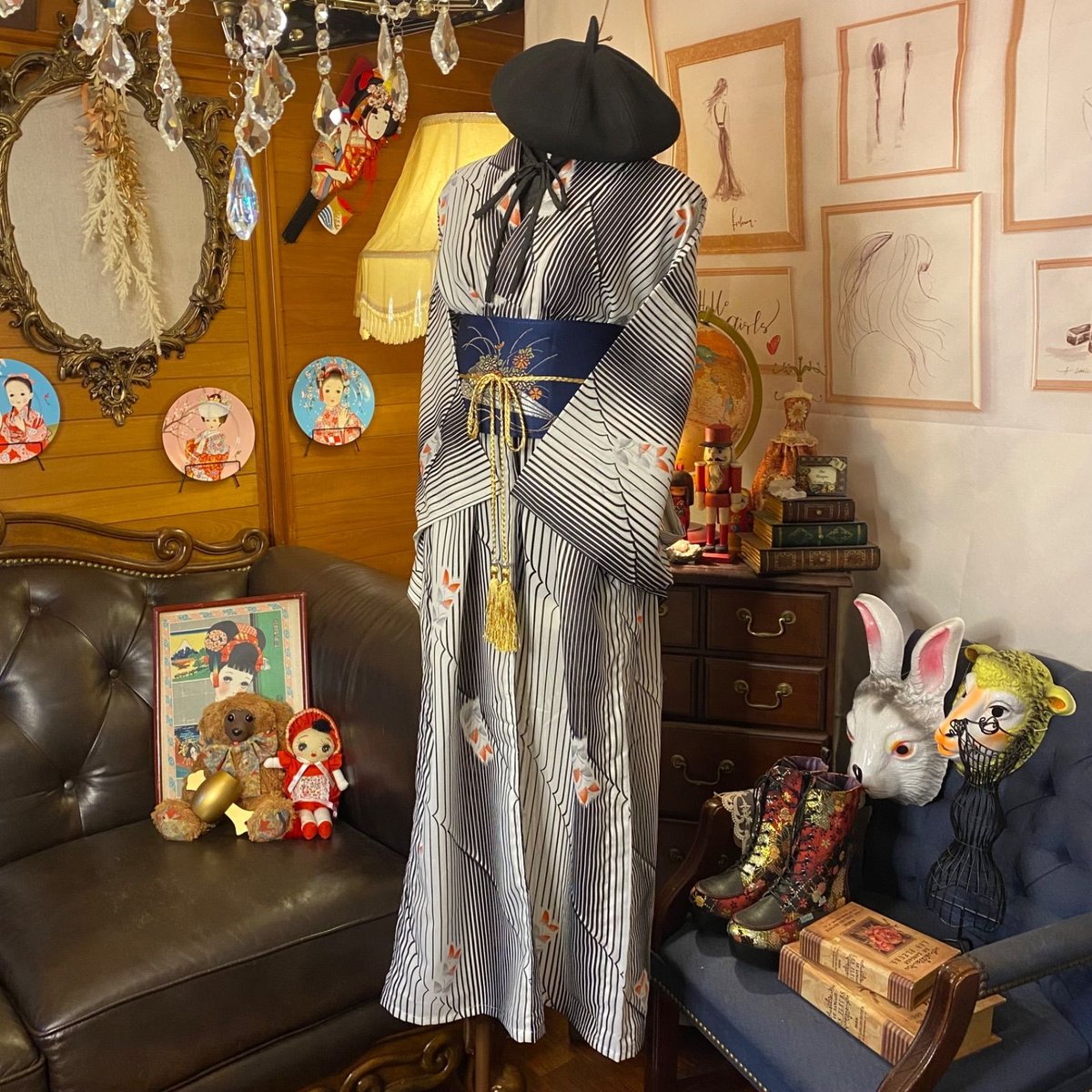 専用ページ 着物リメイク×モダンデザイン 和洋の調べを纏う特別な一着