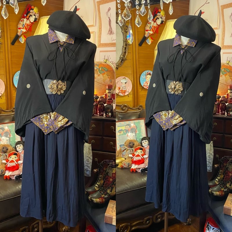 和洋折衷 コーディネート 黒羽織コーデ まとめ売り レトロ クラシカル