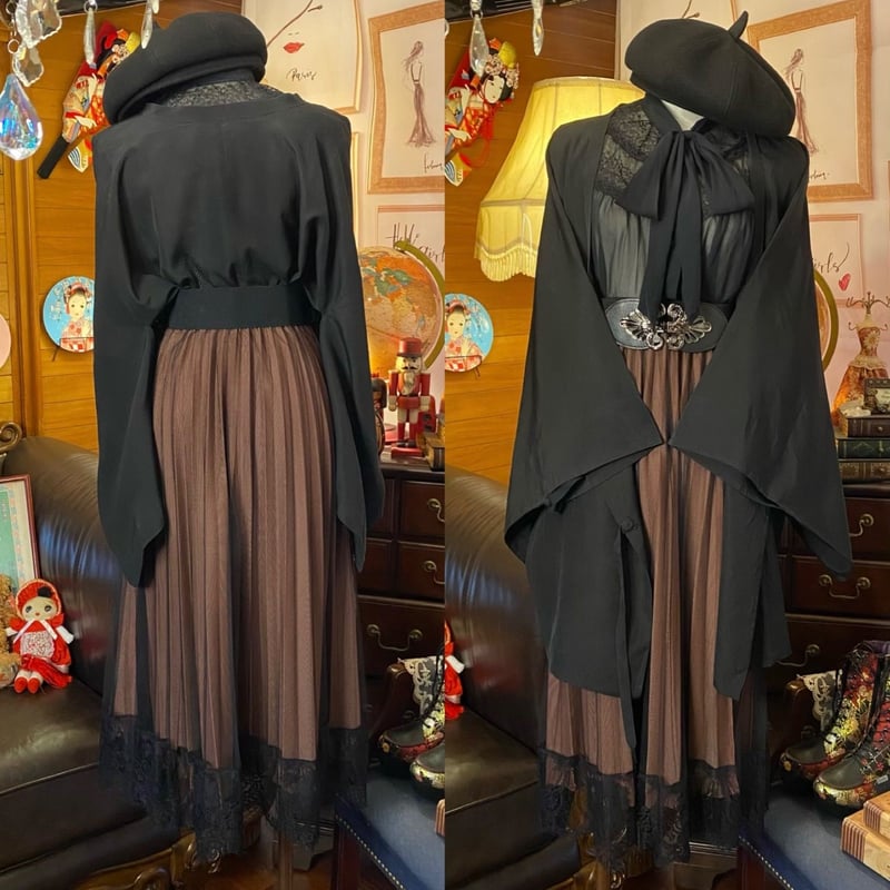 和洋折衷 コーディネート 道行コートコーデ まとめ売り レトロ クラシカル 和装 セレクト 3点セット C-561 和洋折衷 コーディネート 道行コートコーデ まとめ売り レトロ