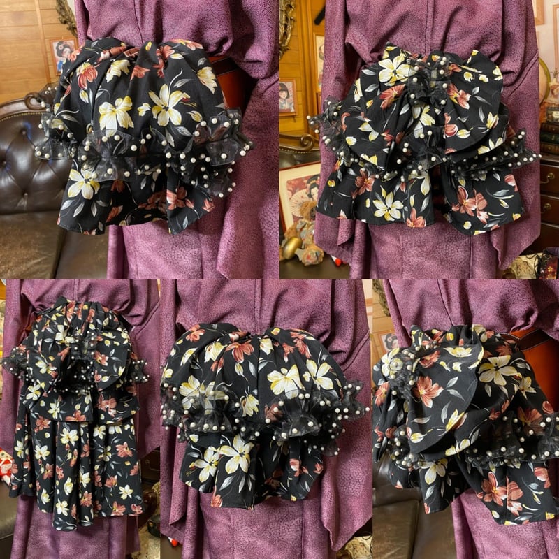 色無地 着物 セミロング ワンピース ドレス ハンドメイド リメイク 重ね衿 襟 帯サッシュベルト 帯バッスル 和洋折衷 洗える 化繊 レトロ 古着 気品漂う古代紫の色無地 KWS-25 みずたま畑のプレミアムお着物セット 色無地 着物 セミロング ワンピース ドレス リメイク 重ね衿 襟 帯