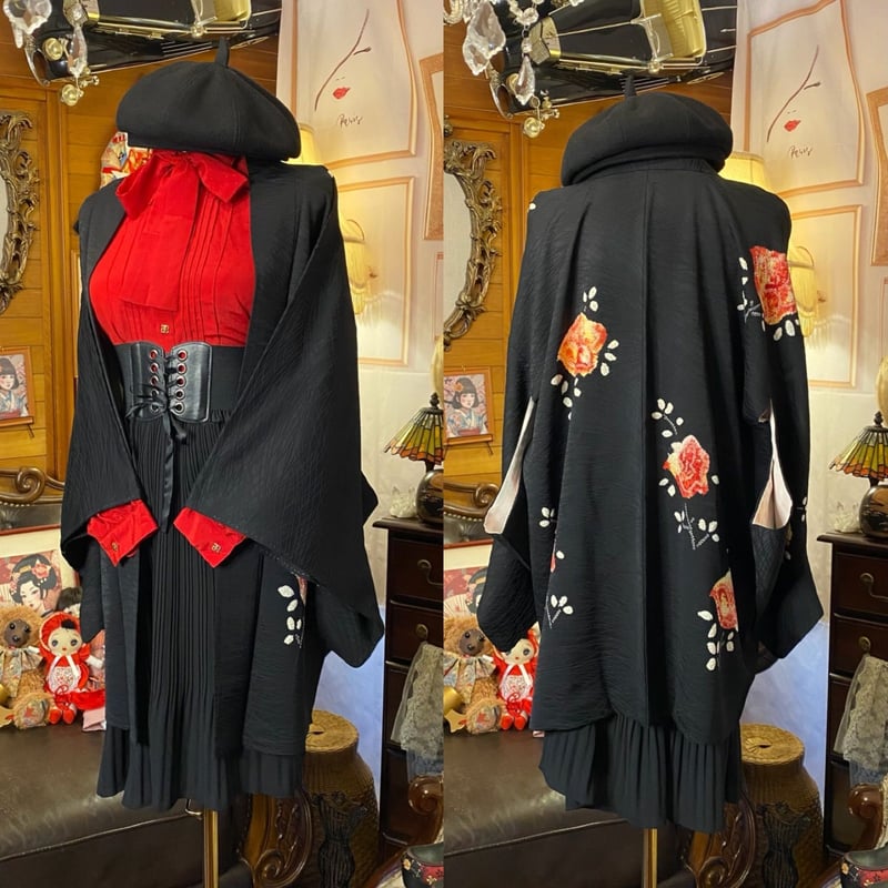 黒絵羽織コーデセット 和洋折衷で魅せるクラシカル