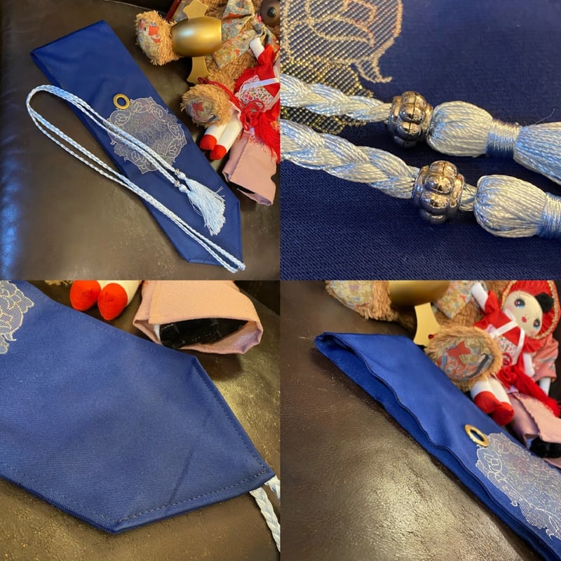 和洋折衷 リップル絞り藍染浴衣 リメイク ワンピース ドレス 名古屋帯