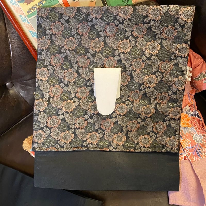 和洋折衷 2部式作り帯 京袋帯 お太鼓 リメイク ハンドメイド 和 レトロ  