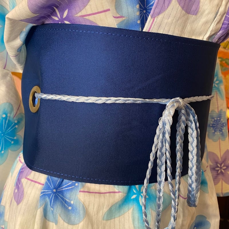 和洋折衷 浴衣 リメイク ワンピース ドレス 帯サッシュベルト レトロ  