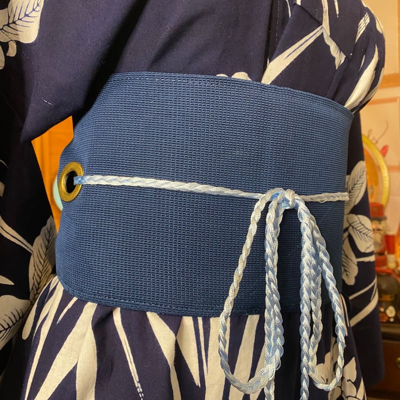 和洋折衷 浴衣 リメイク ワンピース ドレス 夏帯サッシュベルト 素敵な  