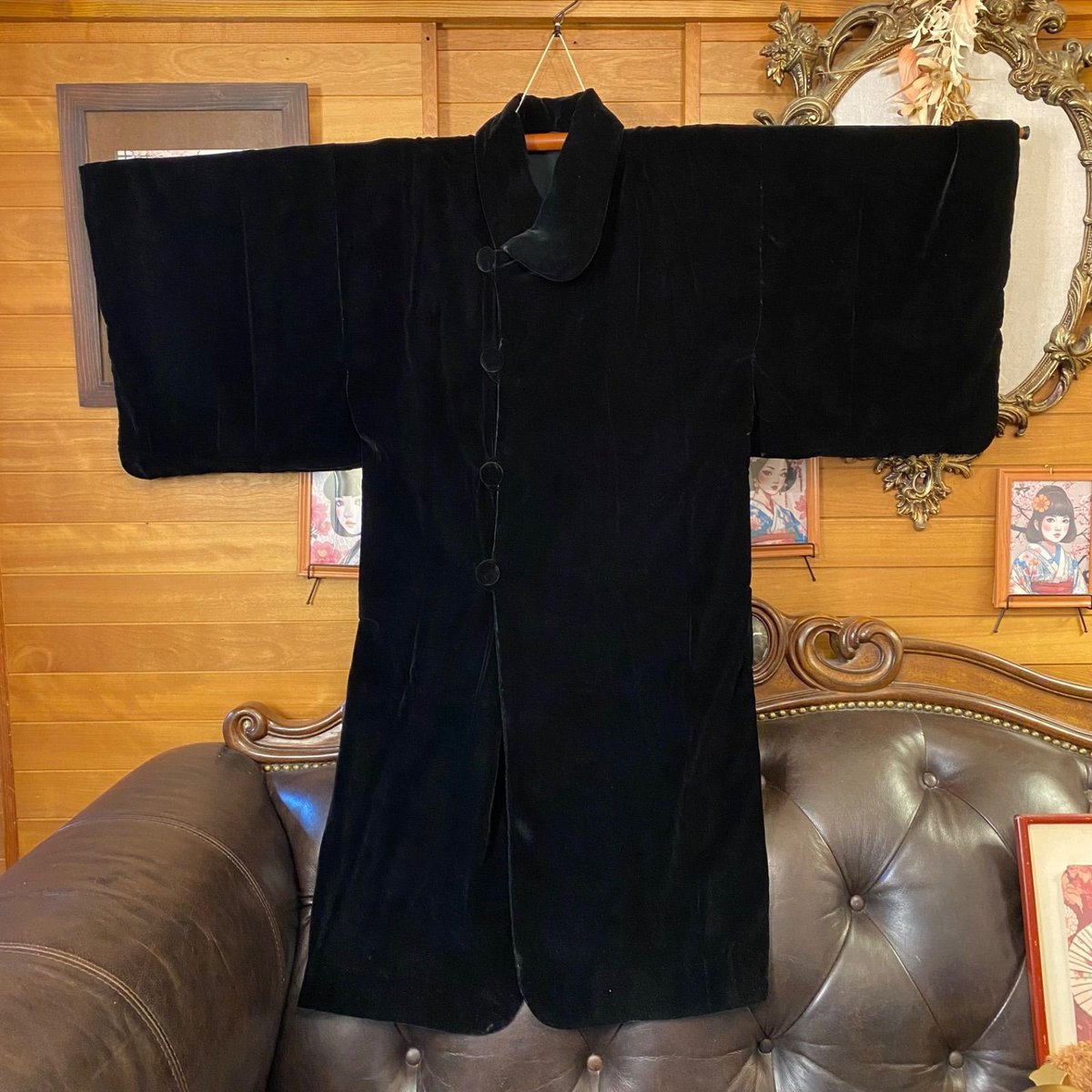 ベロア和装コートコーデセット｜和洋折衷クラシカル5点セット｜深みと