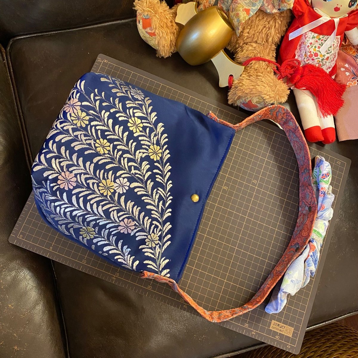 ❤️千春❤️ ハンドメイド バッグ 帯 名古屋帯and着物リメイク ショルダーバッグ｜和洋折衷