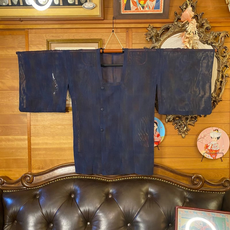 道行コート　赤　地模様　レトロ　アンティーク　和洋折衷コーデ　コスプレ　リメイク 道行コート赤地模様レトロアンティーク和洋折衷コーデコスプレ